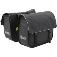 Beck Wasserabweisende Fahrradtasche aus Bisonyl mit grauer Trimmung