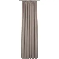 Wirth Vorhang "Sunday" Gr. 1, braun, B:141cm H:145cm, Jacquard, Baumwolle, Polyester, Gardinen, Vorhang, nach Maß