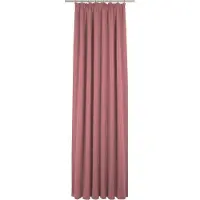 Wirth Vorhang "Sunday" Gr. 1, rot, B:141cm H:145cm, Jacquard, Baumwolle, Polyester, Gardinen, Vorhang, nach Maß