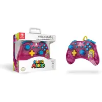 PDP Rock Candy: Bubblegum Peach, Gamepad, Nintendo Switch, Nintendo Switch Lite, Nintendo Switch OLED, D-Pad, Menü-Taste, Analog / Digital, Kabelgebunden, USB