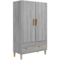 DKD Home Decor Highboard Grau Sonoma 70x31x115 cm Holzwerkstoff