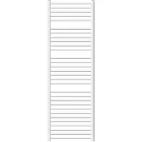 LuxeBath Badheizkörper - 600 x 1800 mm - Weiß - gebogen mit Seitenanschluss - Heizkörper Handtuchwärmer Handtuchtrockner, ohne Heizstab