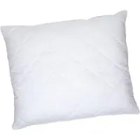 Unyqoos Kinderkissen flach 60x70 cm – Erstes Kopfkissen für Kinder, 400 g Hohlfaserfüllung, 100% Baumwolle, Weiß, anti-allergisch, waschbar bis 60°C, mit Reißverschluss