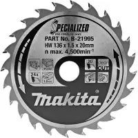 Makita Akku-Handkreissägeblatt 135 x 20 mm - 24 Zähne