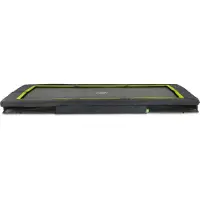 Exit Silhouette Sports Bodentrampolin rechteckig 244x366 cm zum Eingraben, für sportliches Springen im Garten, mit Bodenankern