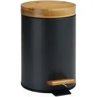 Andrea house Badezimmer-mülleimer Aus Bambus 3l 17x26 Cm