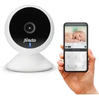 Alecto SMARTBABY5 WLAN-Babyphone mit HD-Kamera App Push-Benachrichtigung Weiß