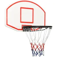 vidaXL Basketballkorb Weiß 71x45x2 cm Polyethylen