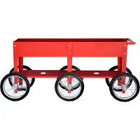 Herstera Garden Metall Hochbeet Wheels Rot 186x50x80 cm
