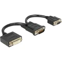 DeLOCK 65555, 0,2 m, DMS, DVI-I, Männlich, Weiblich, Nickel