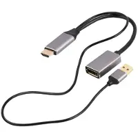 Gembird A-HDMIM-DPF-02, 0,1 m, HDMI Typ A (Standard), DisplayPort, Männlich, Weiblich, Gerade