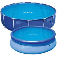 Intex 129024 Solarabdeckplane Für Easy & Frame Pool Ø 488 Cm Stärke 160 Mikron, Fertigungsmaß: Ca. Ø 470 Cm