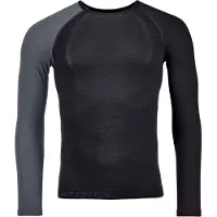 Ortovox - Langärmeliges Hemd aus Merinowolle - 120 Comp Light LS M Black Raven für Herren aus Wolle - Größe XL - schwarz
