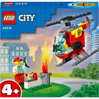 LEGO 60318 City Feuerwehrhubschrauber mit Feuerwehrmann und Startbaustein