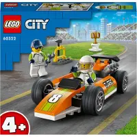 LEGO 60322 City Rennauto, Formel 1 Auto für Kinder mit Mechaniker- und Minifiguren