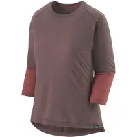 Patagonia Merino 3/4-Arm Radtrikot Damen braun M 2022 Fahrradtrikots
