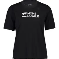 Mons Royale - Women's Icon Relaxed Tee - Merinoshirt Gr L schwarz
