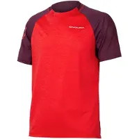 Endura SingleTrack S/S E3204 Trikot – Herren kurzärmelig Granatapfelrot größe S E3204PO/3