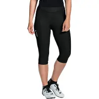 Vaude Fahrradhose "Wo Advanced 3/4 Pants IV", Damen, Gr. 38, N-Gr, schwarz, Obermaterial: 78% Polyamid, 22% Elasthan, Hosen Fahrradhose, mit nahtlosem Advanced Cycling Green-Sitzpolster, atmungsaktiv