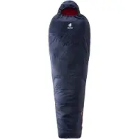 Deuter - Dreamlite - Kunstfaserschlafsack Gr 220 x 80 x 50 cm - Long blau/ cranberry