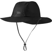 Outdoor Research Helium Rain Full Brim Hut schwarz