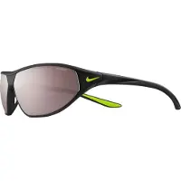 Nike SUNGLASSES Sonnenbrille AERO SWIFT MATTE BLACK ROAD CHROME E_ DQ0992-012 65-12-140