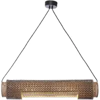 Good&Mojo Bhutan Hängeleuchte 85cm natur/schwarz