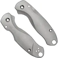 Flytanium Spyderco Para 3 Scales, Lotus Titanium, Griffschalen