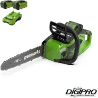 Greenworks GD40CS18K2X 40 V Accu Kettingzaag 40 cm - Met Accu en Lader