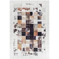 Ayyildiz Teppiche Teppich "FIESTA 4306" rechteckig 6 mm Höhe Pflegeleichtes Flachgewebe/ Moderner Fell Look. Tierfell Optik