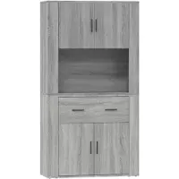 vidaXL Highboard Grau Sonoma Holzwerkstoff