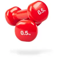 Matchu Sports Vinyl Kurzhantelset 2er Set - 2 x 0,5 kg - Fitnesshanteln - Hanteln - Kurzhanteln - Gymnastikhanteln - Aerobic Hanteln