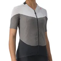 Castelli Kurzarm Fahrradtrikot - GRADIENT COLOR BLOCK - Grau S