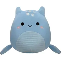 Squishmallows Squishmallow Lune Lochness Monster Stofftier Blau 19cm Plüschtier Neu