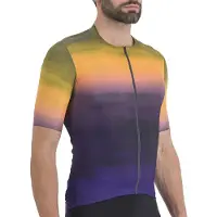 Sportful Kurzarm Fahrradtrikot - FLOW SUPERGIARA - Grün/Braun L