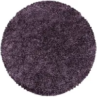 Ayyildiz Teppiche 1100000002199 TEPPICHE "SYDNEY 3000", lila (violett), H:30mm Ø:160cm, Polypropylen (PP), Teppiche, 1100000002199, Shaggy, Langflor, uni, auch in rund, Wohnzimmer