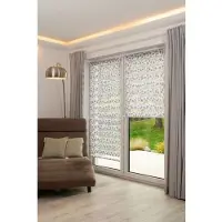 K-Home Doppelrollo "Delphi" Gr. 40, grau (stein, taupe), B:35cm H:150cm, Polyester, Rollos, Doppelrollo, im Fixmaß