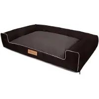 Dogeste Großes Hundebett Hundesofa Hundekissen Hundekörbchen Waschbar - Farbe Braun - Hundematte Größe XL - 100x65 cm
