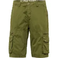 Alpha industries 1100000002199 "Alpha Short", Herren, Gr. 33, Normalgrößen, grün (schwarz olive), Obermaterial: 100% Baumwolle, Hosen 1100000002199