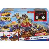 Hot Wheels HNB96 - Hot Wheels - Monster Trucks - Arena Smashers - Ultimativer Schrottplatz inkl. Bone Shaker
