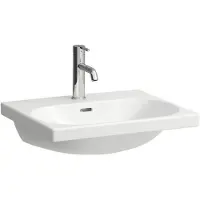 Laufen LUA Aufsatz-Waschtisch, 1 Hahnloch, mit Überlauf, 550x460mm, H8160820001041, Farbe: Weiß