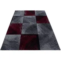 Ayyildiz Teppiche Teppich TEPPICHE "Plus 8003, auch als Läufer erhältlich" Gr. 3, rot, B:120cm H:6mm L:170cm, Kunstfaser, Teppiche, Teppich, Läufer, gemusterter Flachflor, robust, Webteppich, alle Räume