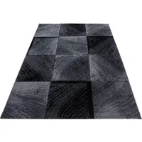 Ayyildiz Teppiche Teppich TEPPICHE "Plus 8003, auch als Läufer erhältlich" Gr. 3, schwarz, B:120cm H:6mm L:170cm, Kunstfaser, Teppiche, Teppich, Läufer, gemusterter Flachflor, robust, Webteppich, alle Räume