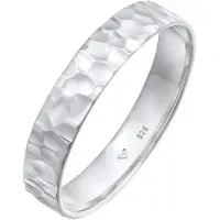 KUZZOI Silberring "Ring Bandring Herrenring Freundschaftsring 925 Silber" Gr. 56, silber, Fingerringe, Herren, 56, Silber 925 (Sterlingsilber), Silberring