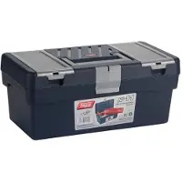 Tayg 11, Werkzeugkasten, Kunststoff, Polypropylen, Blau, Rot, 120 kg, Scharnier, 356 mm