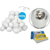 Comfortpool - Filterkugeln geeignet für Sandfilterpumpen - 4000 Gramm & WAYS Scheuerbürste