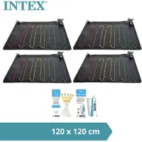 Intex - Pool Heizung - 4x Solarmatte & WAYS Reparaturset und Teststreifen
