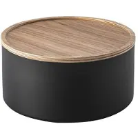 Yamazaki Aufbewahrungsbox mit Deckel Rin Black