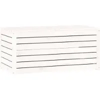 vidaXL Gartenbox Weiß 101x50,5x46,5 cm Massivholz Kiefer