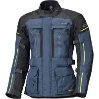 Held Pentland Dunkelblau Gelb Wasserdichte Motorrad Textiljacke Größe S